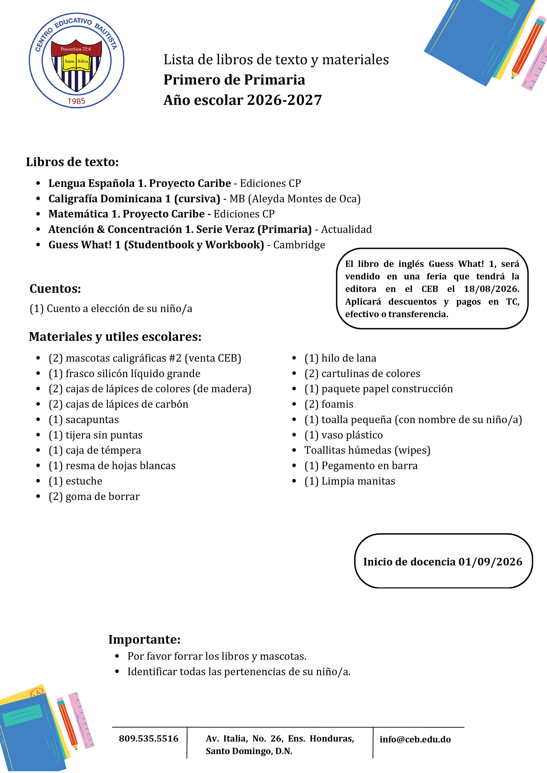 Primero de Primaria